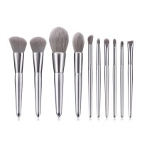 OEM sliver unique makeup brush  Cosmetic Brushes Eyeshadow Eyeliner Blush Brushes